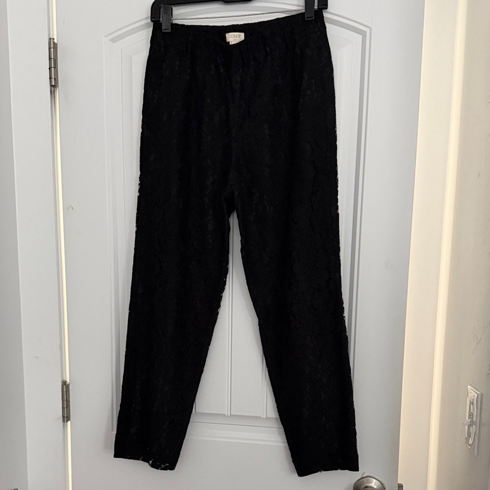 J. Crew Factory Women's Black Lace Jamie Pants